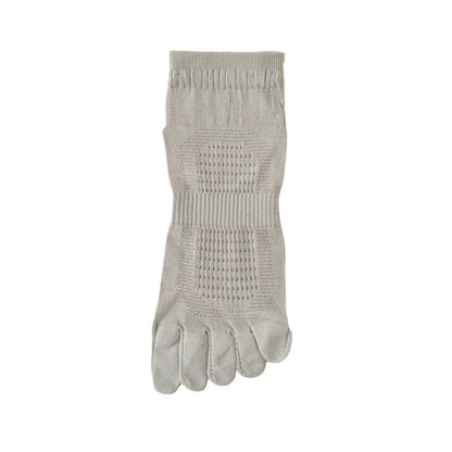 Pure Cotton Mesh Five-toe Ankle Socks(3 Pairs)
