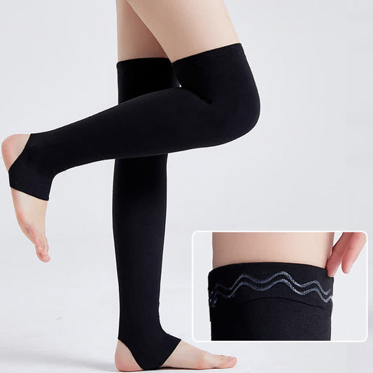 Stirrup Compression Thigh Sleeves - Black - XL - image 1