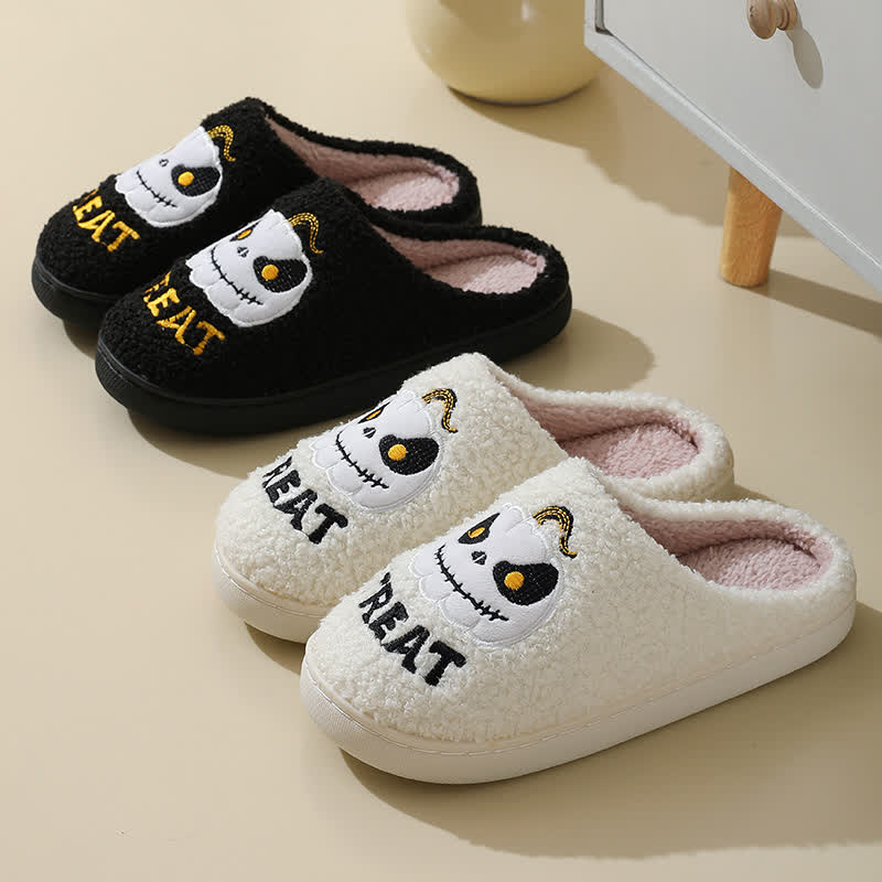 Plus Size Cartoon Pumpkin Indoor Slippers - image 0
