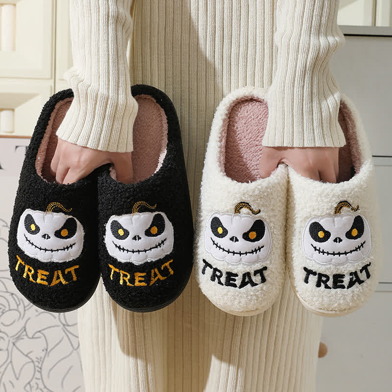 Plus Size Cartoon Pumpkin Indoor Slippers - image 1