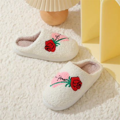 Plus Size Rose Heart Slippers - image 3