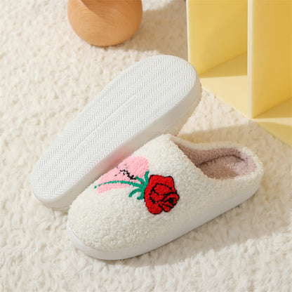 Plus Size Rose Heart Slippers - image 4