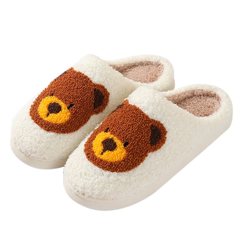 Plus Size Cartoon Bear Print Indoor Slippers - image 5