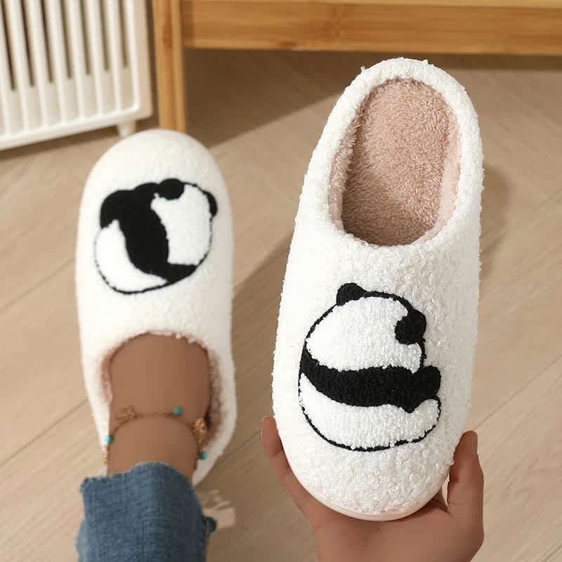 Plus Size Cartoon Panda Print Slippers - image 5
