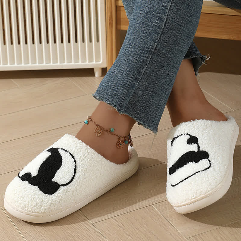 Plus Size Cartoon Panda Print Slippers - White-B - EU50-51(US15) - image 4