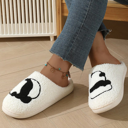 Plus Size Cartoon Panda Print Slippers - White-B - EU50-51(US15) - image 4