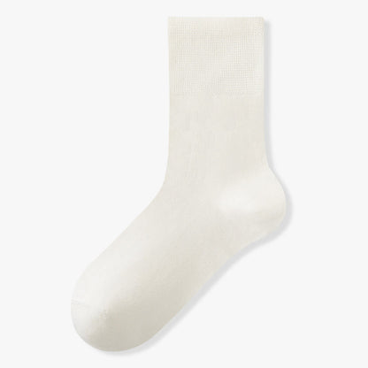 Stretch Cotton Quarter Socks(8 Pairs) - White - EU37-45(US4-11) - image 9