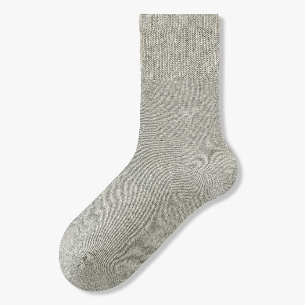 Stretch Cotton Quarter Socks(8 Pairs) - Light Gray - EU37-45(US4-11) - image 14