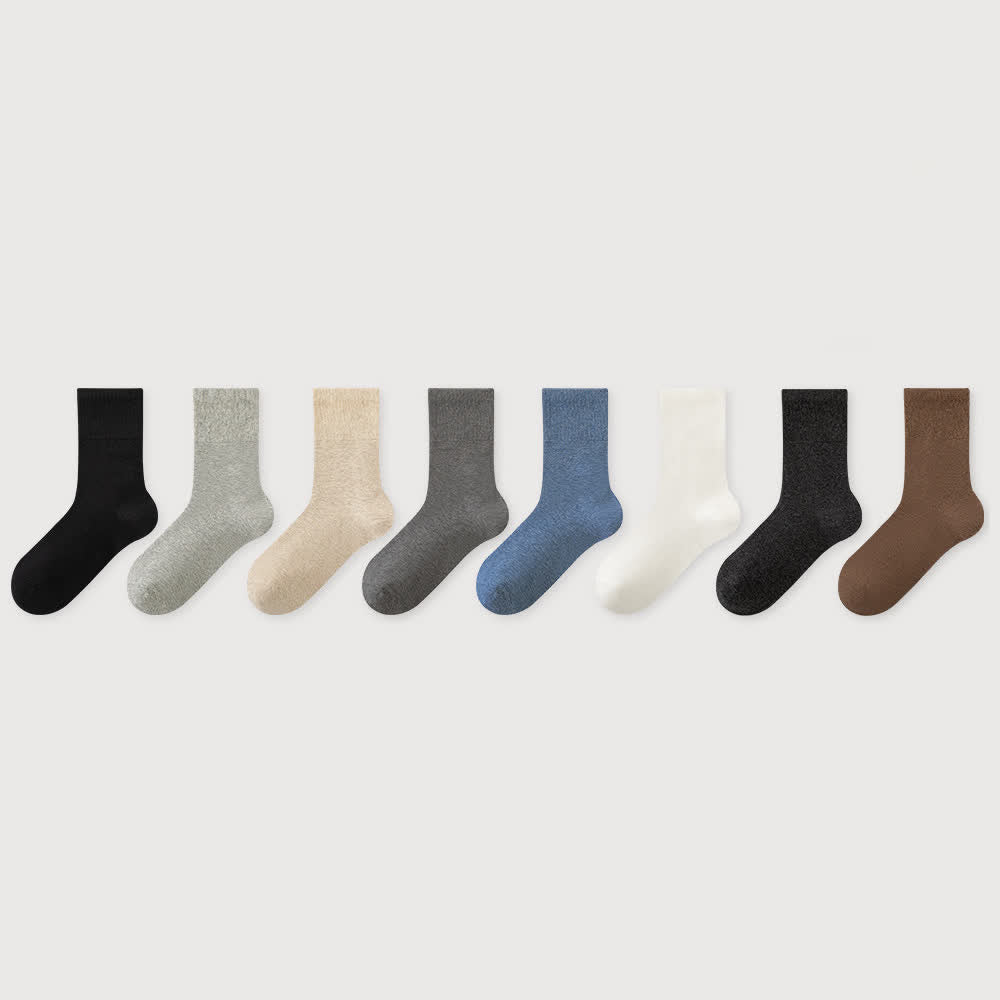 Stretch Cotton Quarter Socks(8 Pairs) - Multicolor - EU37-45(US4-11) - image 1