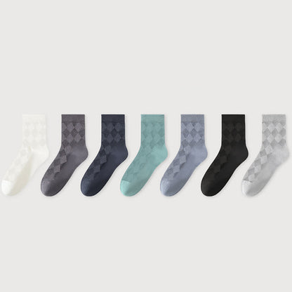 Pure Cotton Mesh Breathable Quarter Socks(7 Pairs)