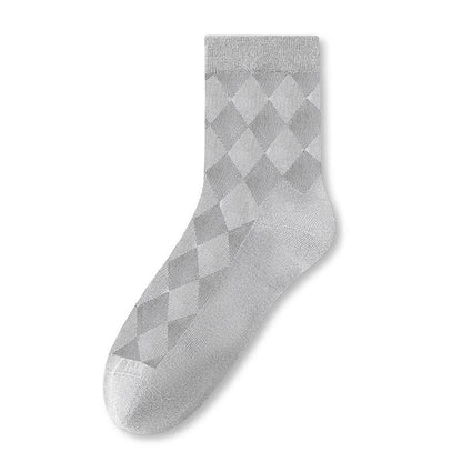 Pure Cotton Mesh Breathable Quarter Socks(7 Pairs) - Light Gray - EU40-44(US7-10) - image 5