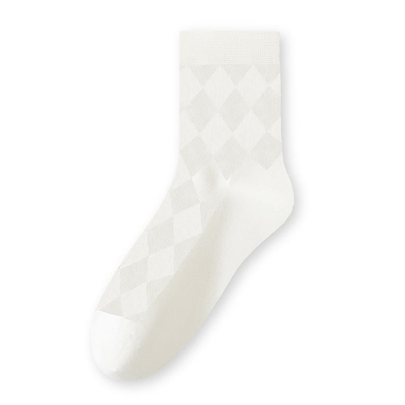 Pure Cotton Mesh Breathable Quarter Socks(7 Pairs) - White - EU40-44(US7-10) - image 14