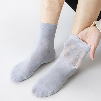 Pure Cotton Mesh Breathable Quarter Socks(7 Pairs) - image 11