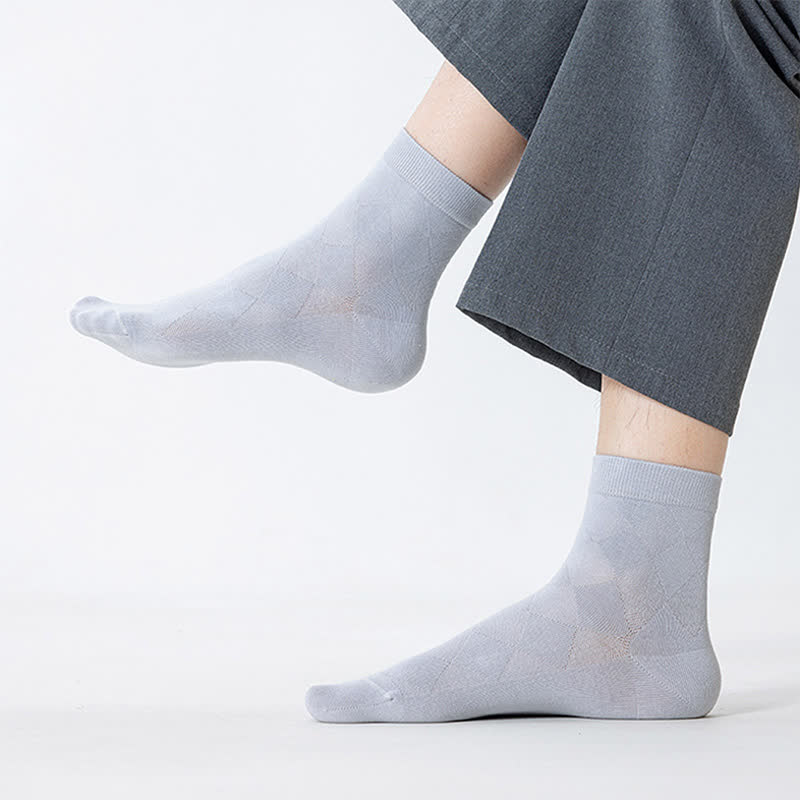 Pure Cotton Mesh Breathable Quarter Socks(7 Pairs) - image 12