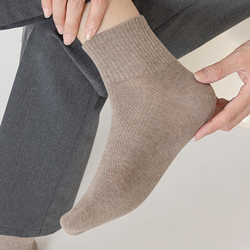 Pure Cotton Mesh Thin Breathable Ankle Socks(7 Pairs) - image 7