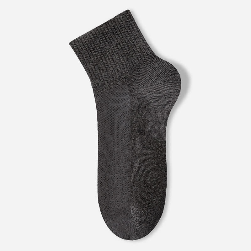 Pure Cotton Mesh Thin Breathable Ankle Socks(7 Pairs) - Dark Grey - EU40-45(US7-11) - image 14