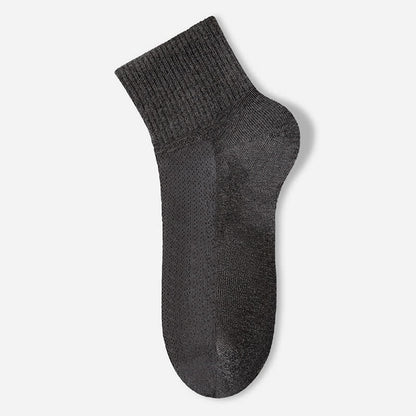 Pure Cotton Mesh Thin Breathable Ankle Socks(7 Pairs) - Dark Grey - EU40-45(US7-11) - image 14