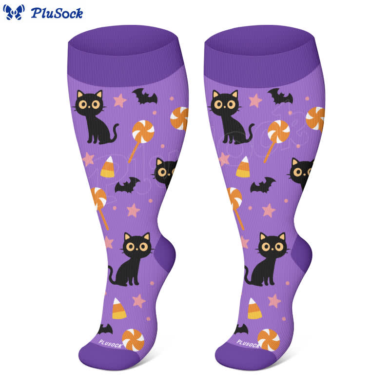 Plus Size Halloween Ghost Series Compression Socks - image 7