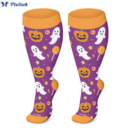 Plus Size Halloween Ghost Series Compression Socks - image 6