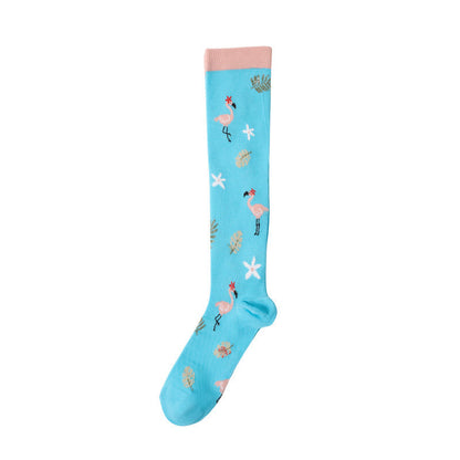 Cute Animal Plant Print Compression Socks(6 Pairs) - image 10