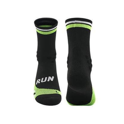 Breathable Quick-drying Quarter Compression Socks(4 Pairs) - Black - EU39-44(US6-10) - image 6
