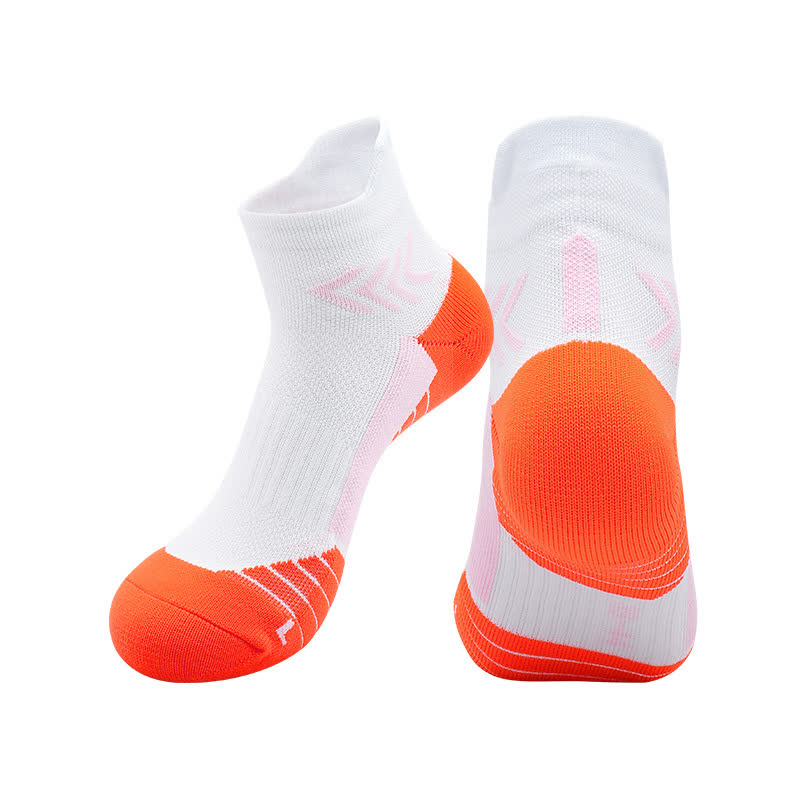 Graphics Print Running Ankle Compression Socks(4 Pairs) - White - EU39-44(US6-10) - image 12
