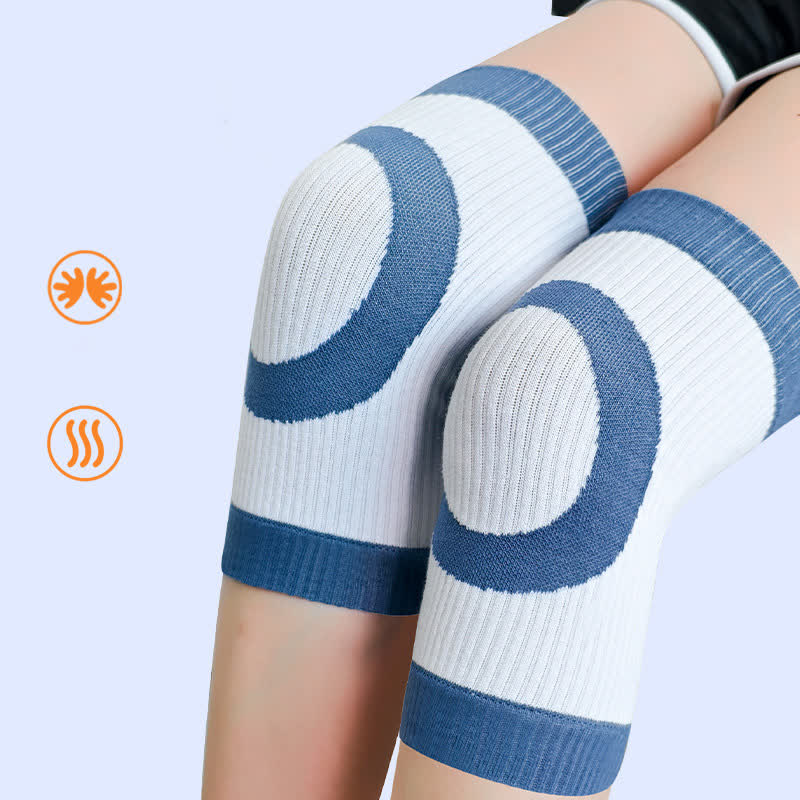 Circle Print Elastic Knee Pads
