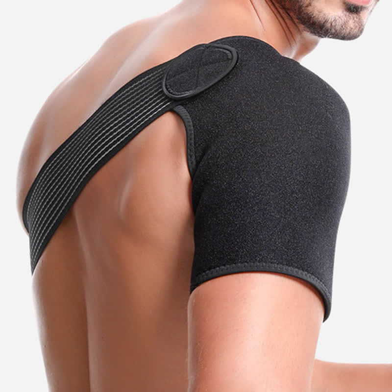 Black Adjustable Elastic Shoulder Brace