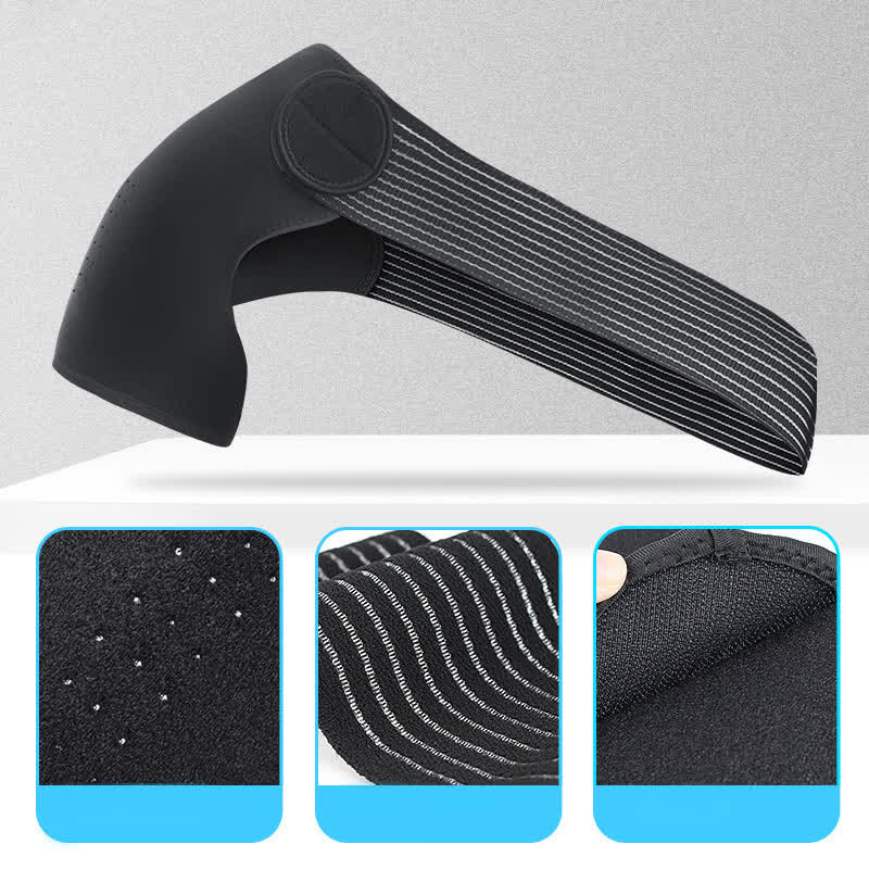Black Adjustable Elastic Shoulder Brace