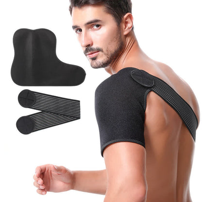 Black Adjustable Elastic Shoulder Brace