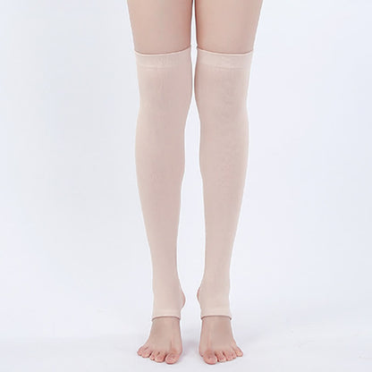 Pure Cotton Non-slip Stirrup Thigh Sleeves - Nude - XL - image 6