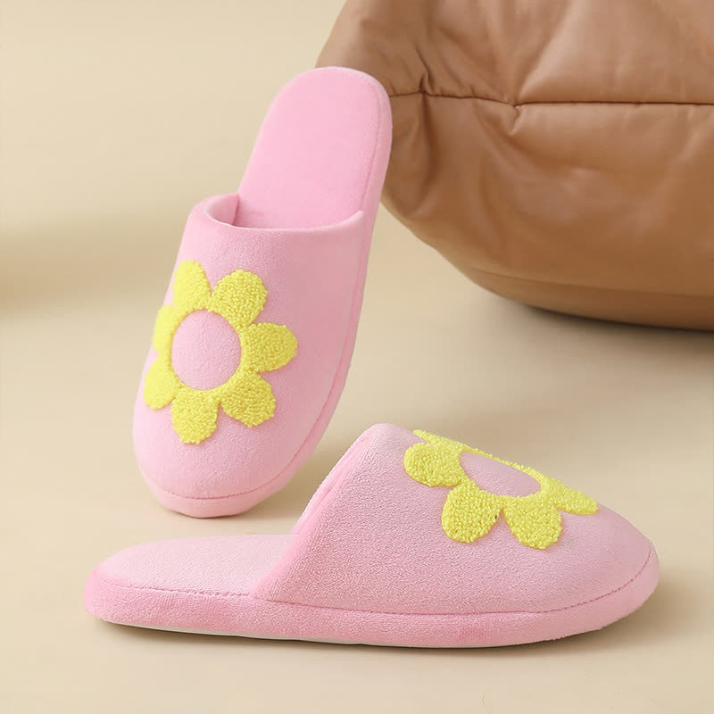Plus Size Cute Floral Print Slippers - image 4