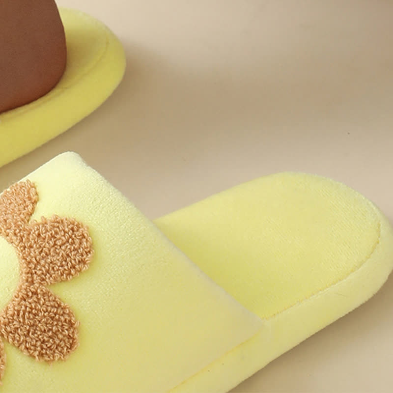 Plus Size Cute Floral Print Slippers - image 9