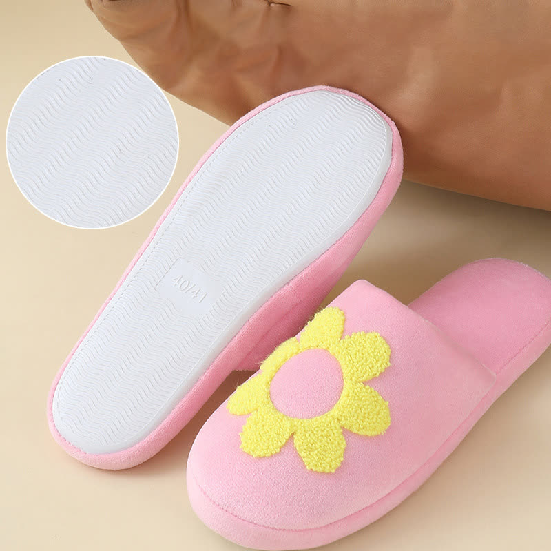 Plus Size Cute Floral Print Slippers - image 6