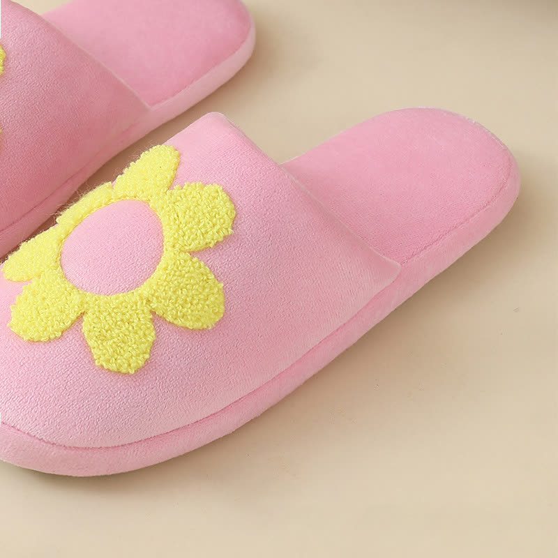 Plus Size Cute Floral Print Slippers - image 5