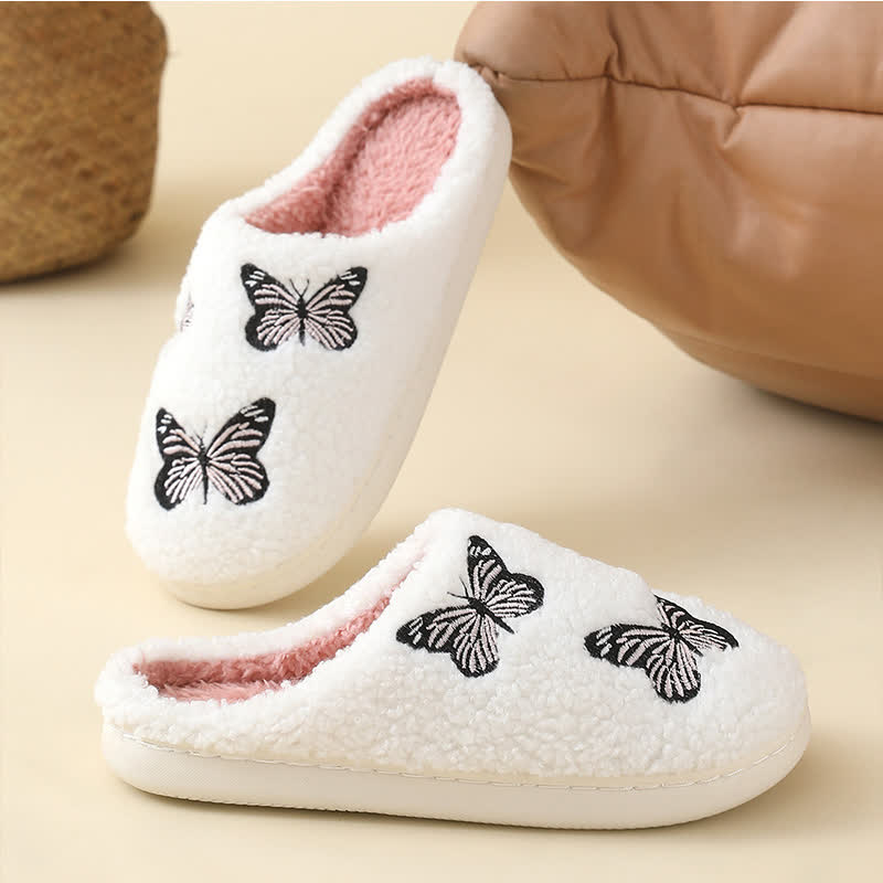 Plus Size Cute Butterfly Print Slippers - image 3