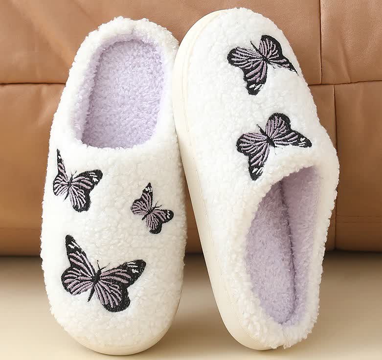 Plus Size Cute Butterfly Print Slippers - image 9
