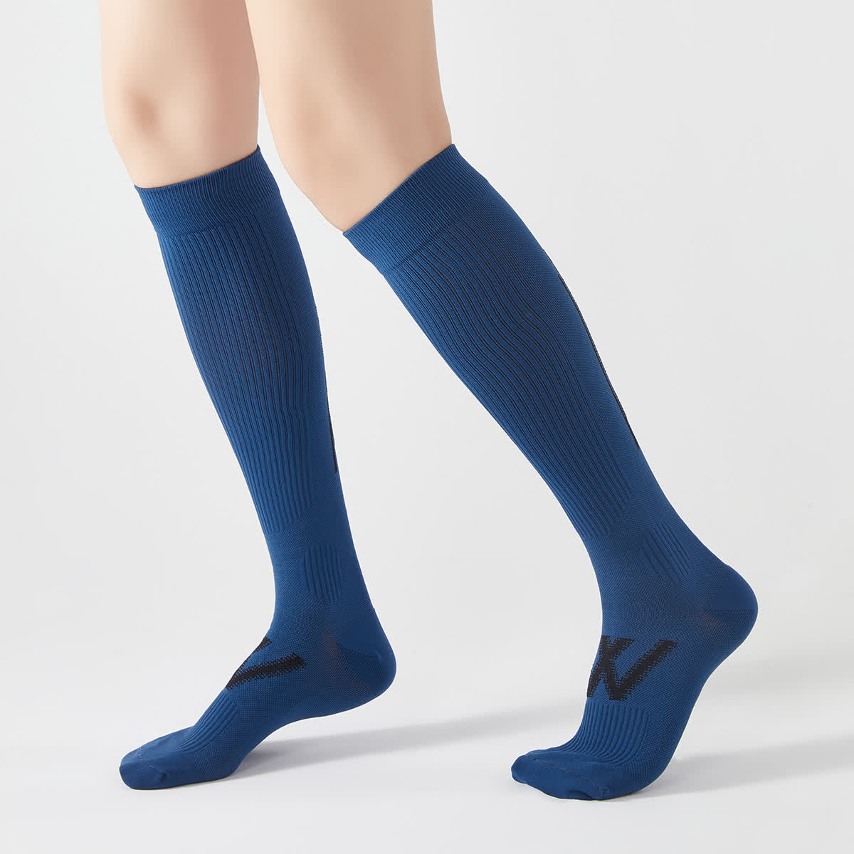 Striped Sports Compression Knee High Socks(4 Pairs)