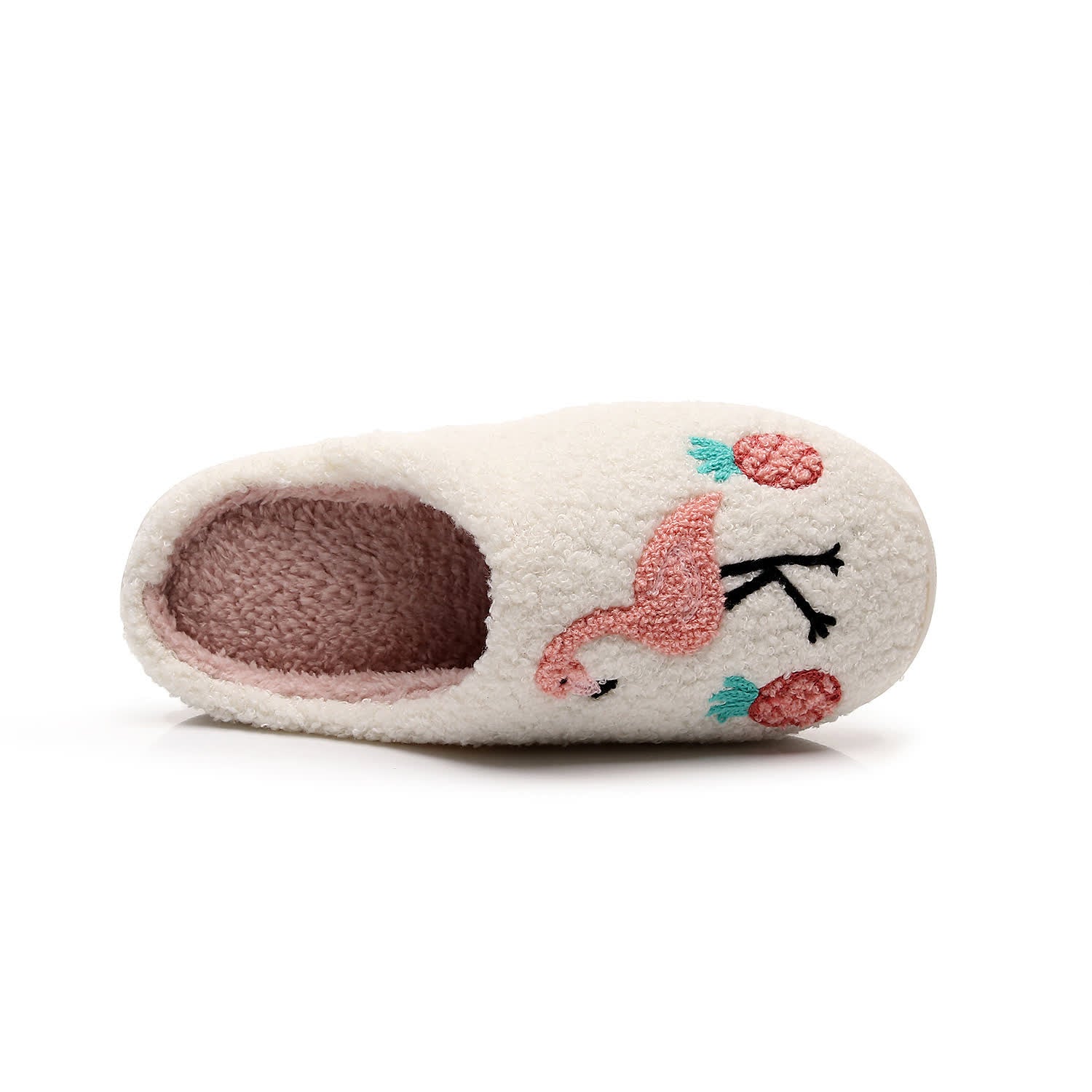 Plus Size Flamingo Plush Slippers - image 5