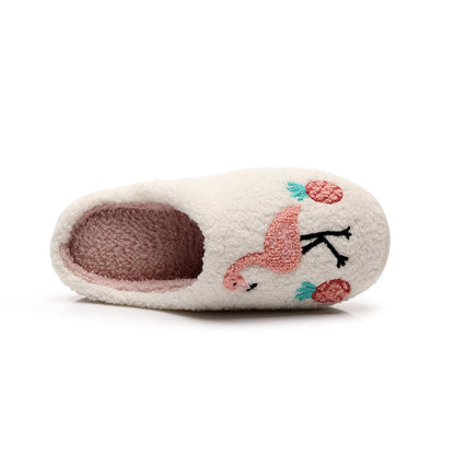 Plus Size Flamingo Plush Slippers - image 5