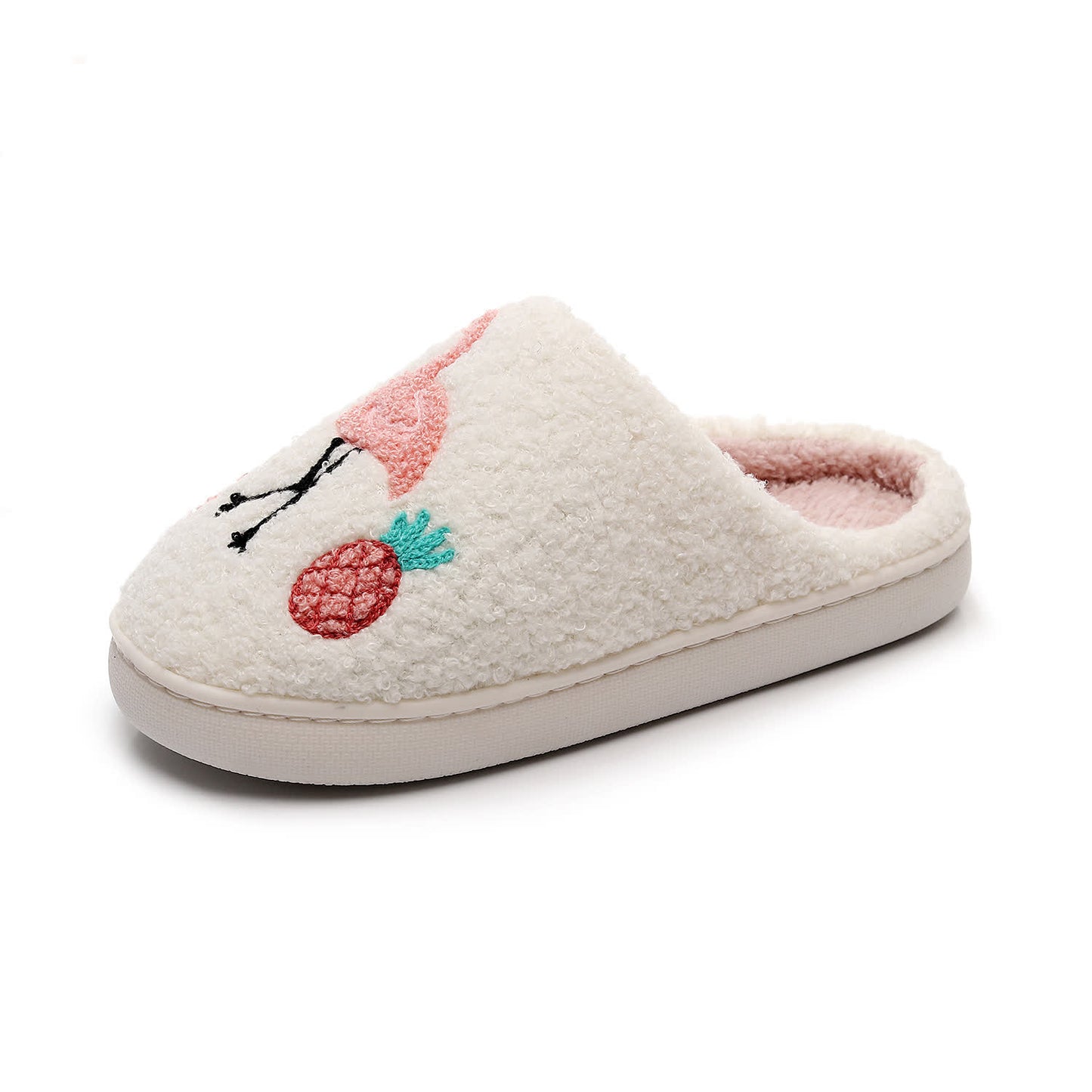 Plus Size Flamingo Plush Slippers - image 4
