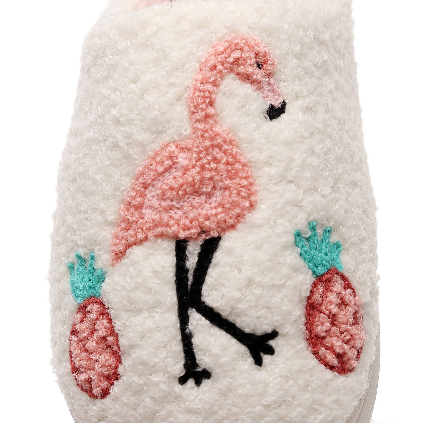 Plus Size Flamingo Plush Slippers - image 8