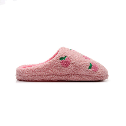 Plus Size Peach Plush Slippers - image 7