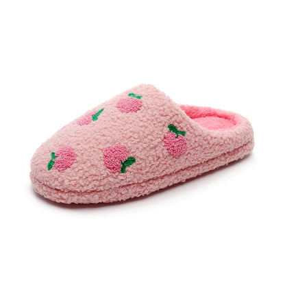 Plus Size Peach Plush Slippers - image 4