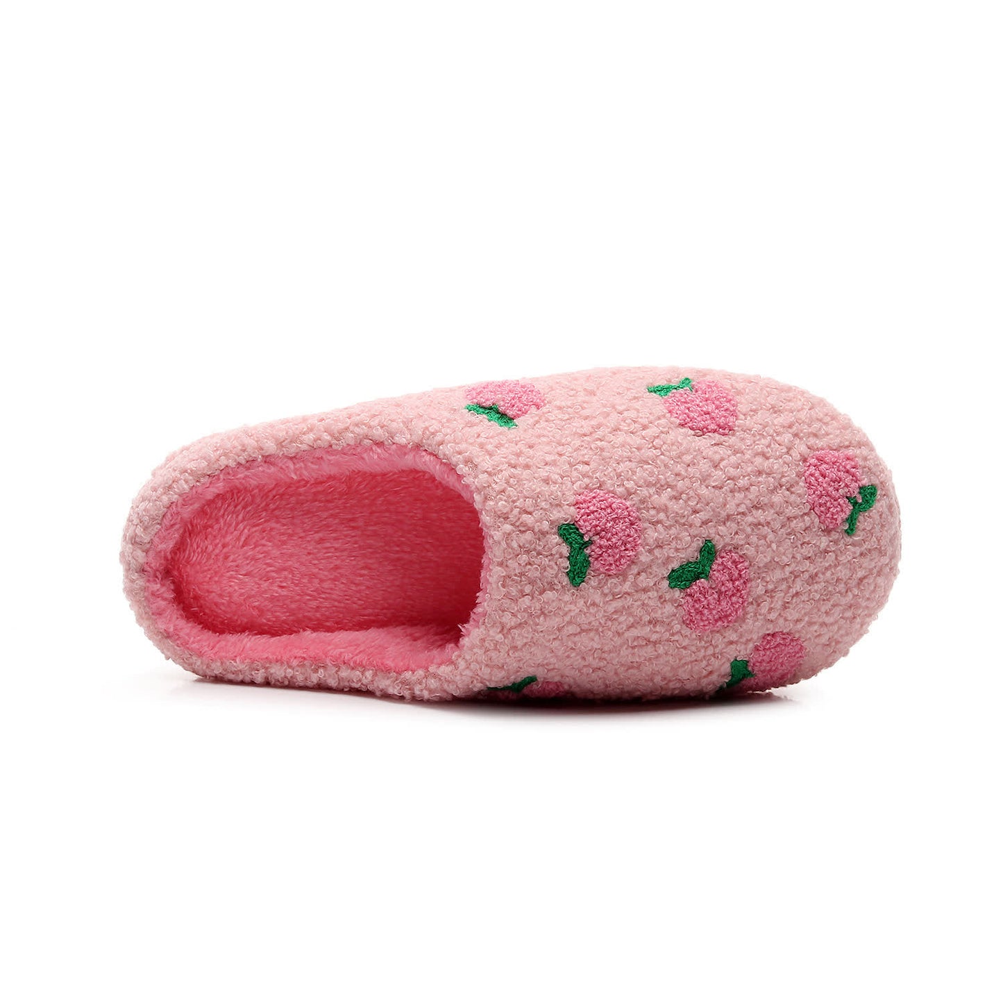 Plus Size Peach Plush Slippers - image 5