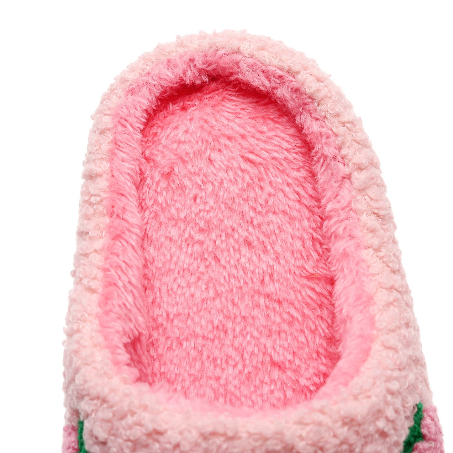 Plus Size Peach Plush Slippers - image 11
