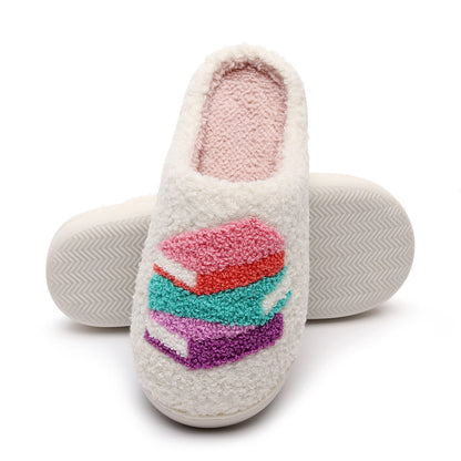 Plus Size Book Print Slippers - image 2