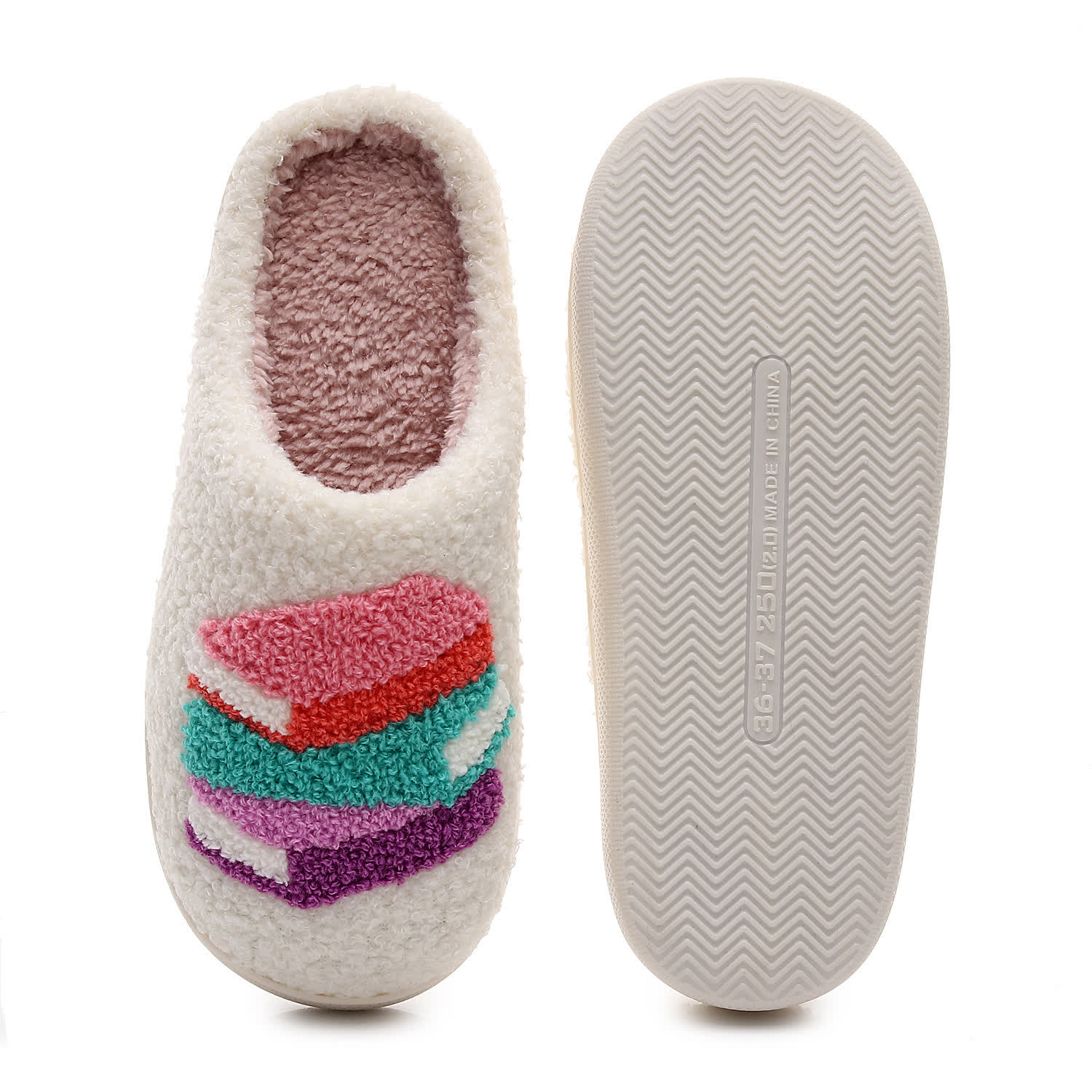 Plus Size Book Print Slippers - image 3