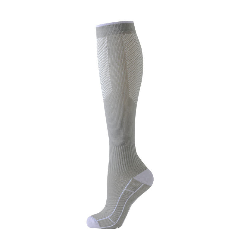 Running Travel Knee High Compression Socks(4 Pairs)