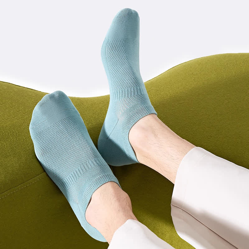 Cotton Sweat-wicking Mesh Breathable No Show Socks(7 Pairs)